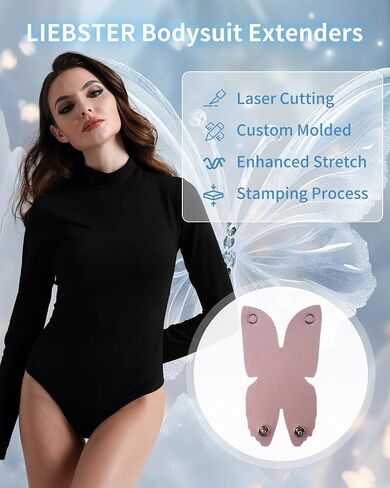 Butterfly Bodysuit Extender - Soft, Stylish, and Adjustable for Women’s Shapewear Comfort in Saudi Arabia