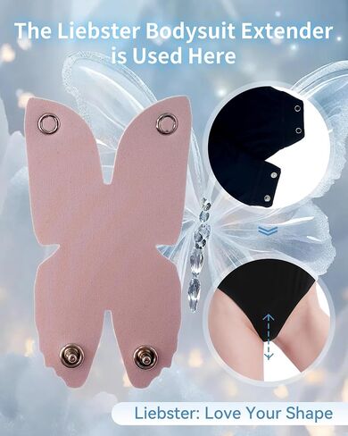 Butterfly Bodysuit Extender - Soft, Stylish, and Adjustable for Women’s Shapewear Comfort in Saudi Arabia