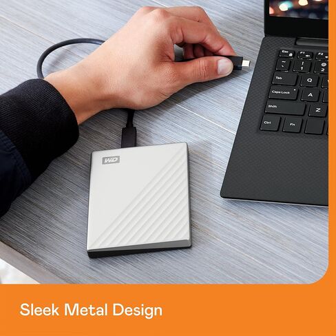 WD 6TB My Passport Ultra Portable Hard Drive HDD, 20th Anniversary Emerald Drive, USB-C, with Backup Software and Password Protection - WDBECU0060BGN-WESN in Saudi Arabia