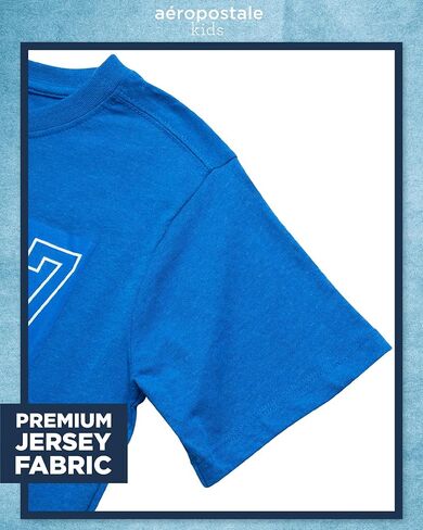 Tee Aeropostale Boys 'Graphic Tee - قميص قصير الأكمام Crewneck Pullover - قمصان Jersey غير الرسمية للأولاد (الأحجام: 8-16) in Kuwait