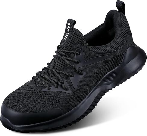 Steel Toe Shoes for Men Women, Lightweight Comfortable Breathable Safety Work Sneakers, Anti-Puncture Slip-Resistant Work Utility Shoes in Saudi Arabia