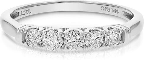 1/2 cttw to 1 cttw 5 Stone Engagement Diamond Ring in 14K Gold Prong Set Round in Saudi Arabia