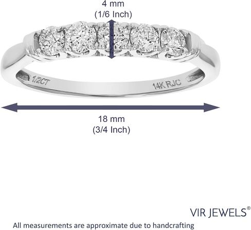 1/2 cttw to 1 cttw 5 Stone Engagement Diamond Ring in 14K Gold Prong Set Round in Saudi Arabia