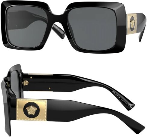 Versace VE4405 Medusa Rectangle Shope Grasshes with Eshades Luxury Eyewear Kit Bundle in Saudi Arabia