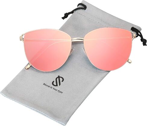 SOJOS Mirrored Flat Lens Fashion Sunglasses for Women SJ1085 in Saudi Arabia
