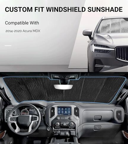 Windshield Sun Shade for Acura MDX 2022-2025,Durable Front Window Sun Shade Shield, Adaptable Summer Winter Sunshade in Kuwait