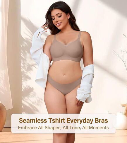 DeAngelmon Wireless Bras for Women Mesh v Bralette Bralette Complete Coverage Tshirt كل يوم in Kuwait
