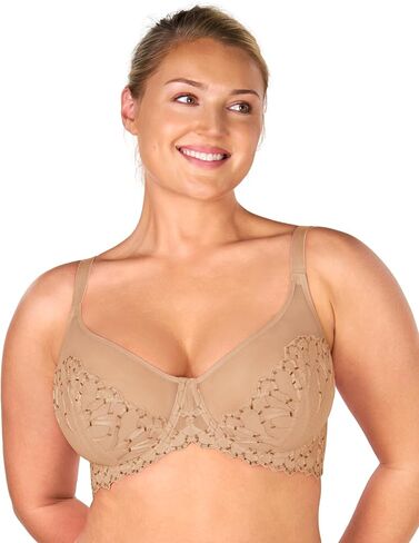 HSIA Minimizer Bras for Women, Embroidered Full Coverage Bra Unlined Bras with Underwire for Heavy Breasts in Saudi Arabia