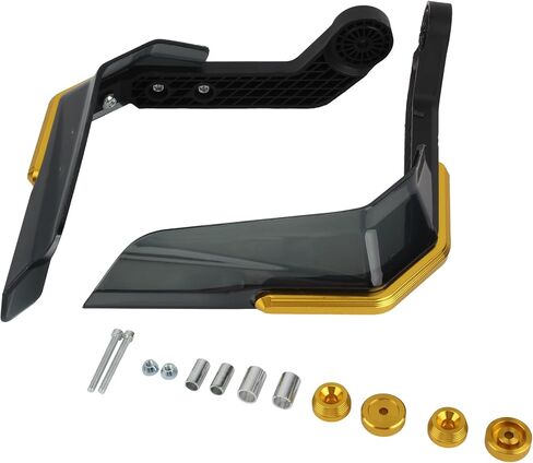 PowerMotor Dirt Bike Handguards,7/8 inch Universal Aluminum Alloy Motorcycle Handlebar Brake Protector for Dirt Pit Bike MX Off Road Motocross Supermoto Racing ATV Quad(Gold) in Saudi Arabia