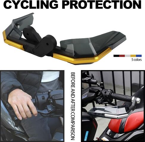 PowerMotor Dirt Bike Handguards,7/8 inch Universal Aluminum Alloy Motorcycle Handlebar Brake Protector for Dirt Pit Bike MX Off Road Motocross Supermoto Racing ATV Quad(Gold) in Saudi Arabia