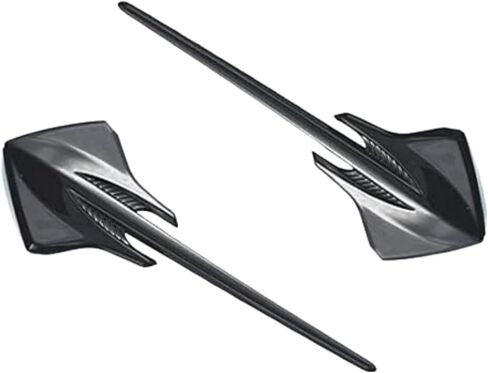 2PCS Corvette Stingray Mako Shark Emblem C7 Silverado Badges Fit for Corvette (Matte Black) in Saudi Arabia
