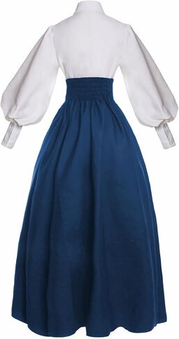 Vintage Victorian Dress Edwardian Medieval Renaissance Costume Women in Kuwait