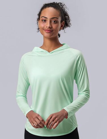 3 Pack: Women's Active Lightweight Long Sleeve Hoodies, UPF Sun Protection Pullover Shirts with Thumb Holes in Kuwait