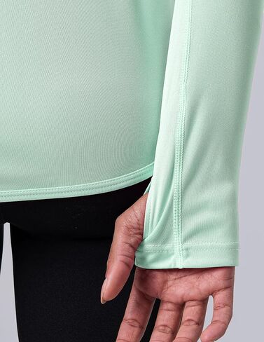 3 Pack: Women's Active Lightweight Long Sleeve Hoodies, UPF Sun Protection Pullover Shirts with Thumb Holes in Kuwait