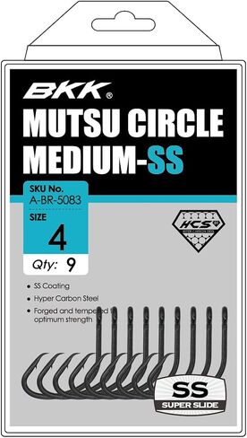 BKK Hooks A-BR-5051 Mutsu Circle Light-Ss (B-25) Size 5/0# 25 Pack in Saudi Arabia