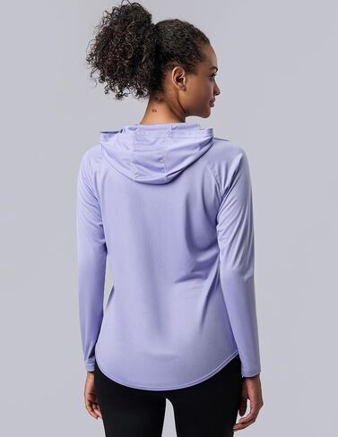 3 Pack: Women's Active Lightweight Long Sleeve Hoodies, UPF Sun Protection Pullover Shirts with Thumb Holes in Kuwait