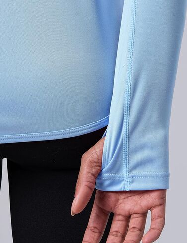 3 Pack: Women's Active Lightweight Long Sleeve Hoodies, UPF Sun Protection Pullover Shirts with Thumb Holes in Kuwait