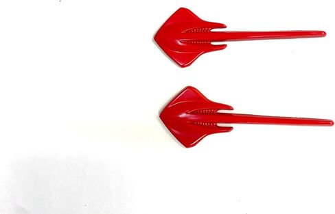2PCS Corvette Stingray Mako Shark Emblem C7 Silverado Badges Fit for Corvette (Matte Black) in Saudi Arabia