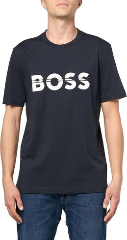 BOSS Men's Big Logo Jersey Cotton T-Shirt in Kuwait