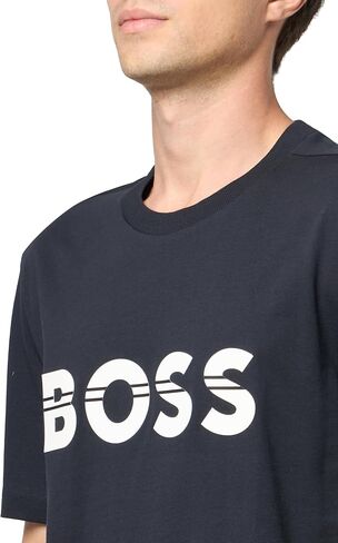 BOSS Men's Big Logo Jersey Cotton T-Shirt in Kuwait