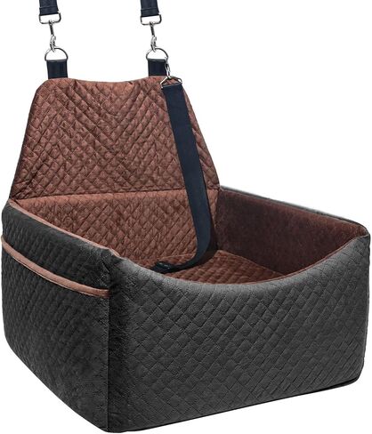 Dog Car Seat, Dog Car Seats for Small Medium Sized Dogs, Washable Dog Booster Car Seat with Storage Pockets and Dog Seat Belt, Ultra Comfortable Pet Car Seat Dog Bed for Pet Car Travel in Saudi Arabia