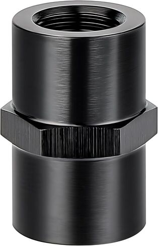 EVIL ENERGY 1/8″ NPT Female to 1/8″ NPT Female Fitting Adapter Straight Aluminum Black in Kuwait