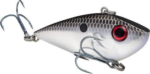 Strike King (REYESD34-401) Red Eyed Shad Fishing Lure, 401 - Smokey Chrome/Blue, 3/4 oz, 3D Eyes in Saudi Arabia