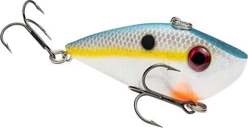 Strike King (REYESD34-401) Red Eyed Shad Fishing Lure, 401 - Smokey Chrome/Blue, 3/4 oz, 3D Eyes in Saudi Arabia