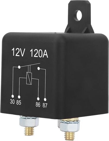Starter Relay, 12V 120A, 4 Pin SPST, Continuous Duty Relay, Car Battery Control Relay, Automotive Heavy Current Start Relay Car Relay (1) in Kuwait