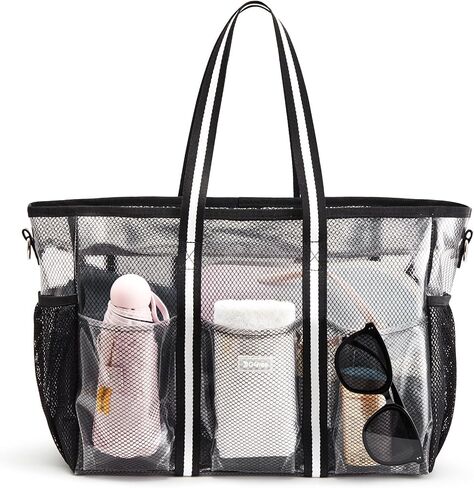 G4Free Waterproof Beach Tote Pool Bags for Women, Large Capacity Tote Bag With Wet Compartment for Weekender Travel in Saudi Arabia