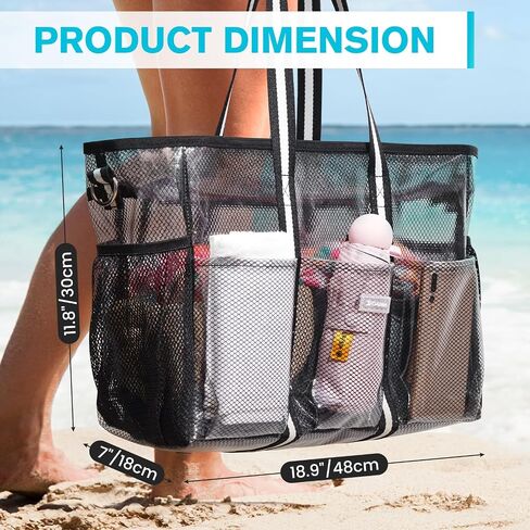 G4Free Waterproof Beach Tote Pool Bags for Women, Large Capacity Tote Bag With Wet Compartment for Weekender Travel in Saudi Arabia