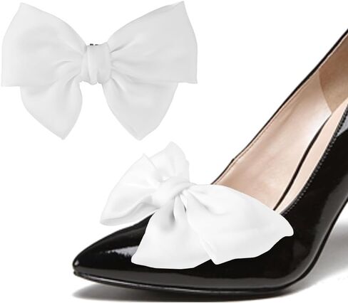 Forbidden Road 2 Pcs Bow Shoe Clips for Women Elegant Wedding Party Shoe Bows Clips Cute Bow Clips for Shoes in Kuwait