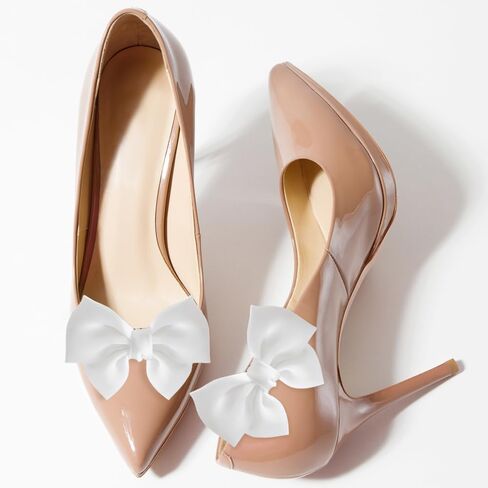 Forbidden Road 2 Pcs Bow Shoe Clips for Women Elegant Wedding Party Shoe Bows Clips Cute Bow Clips for Shoes in Kuwait