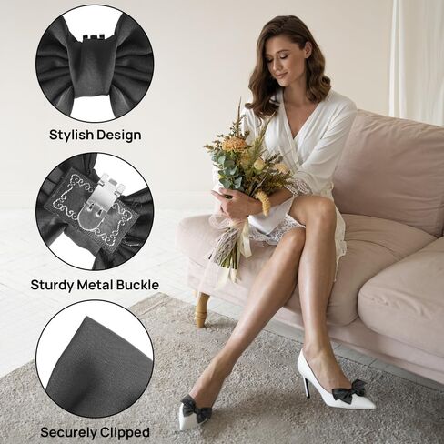 طريق محروم 2 PCS مقاطع أحذية القوس للنساء الأنيقة حفلات الحذاء الحذاء أقواس مقاطع لطيف القوس للأحذية in Kuwait