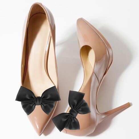 طريق محروم 2 PCS مقاطع أحذية القوس للنساء الأنيقة حفلات الحذاء الحذاء أقواس مقاطع لطيف القوس للأحذية in Kuwait