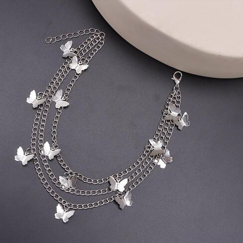 2Pcs Punk Shoe Chains Cross Sneaker Charms Shoe Lace Charms Star Butterfly Chain Goth Shoes Accessorie Jewelry Gothic in Saudi Arabia