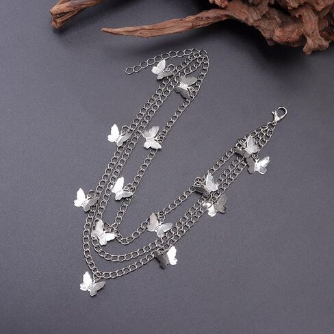 2Pcs Punk Shoe Chains Cross Sneaker Charms Shoe Lace Charms Star Butterfly Chain Goth Shoes Accessorie Jewelry Gothic in Saudi Arabia