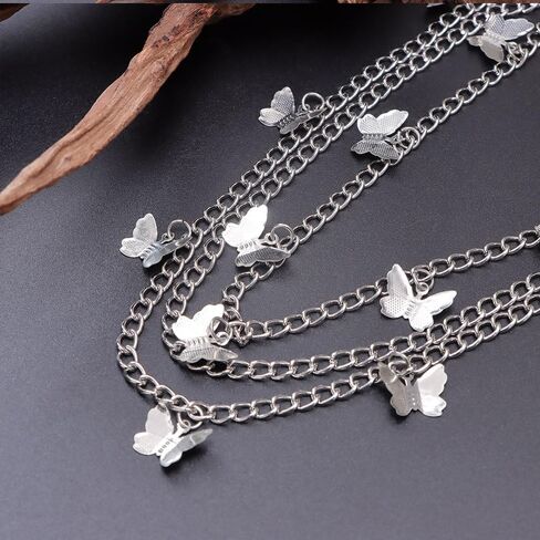 2Pcs Punk Shoe Chains Cross Sneaker Charms Shoe Lace Charms Star Butterfly Chain Goth Shoes Accessorie Jewelry Gothic in Saudi Arabia