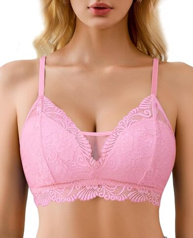 Avidlove Lace Bra No Underwire Sexy Bralettes Racerback Balconette Everyday Bras Soft in Saudi Arabia