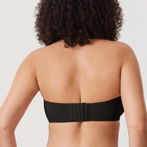DELIMIRA Women's Cosnufy Strapless Bra Sheer Mesh Plus Size Unlined Underwire Bras in Saudi Arabia