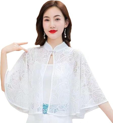 نساء زفاف الزفاف شالات التفاف الزفاف تجاهل الوقوف طوق كتف كارديجان تغطي in Kuwait