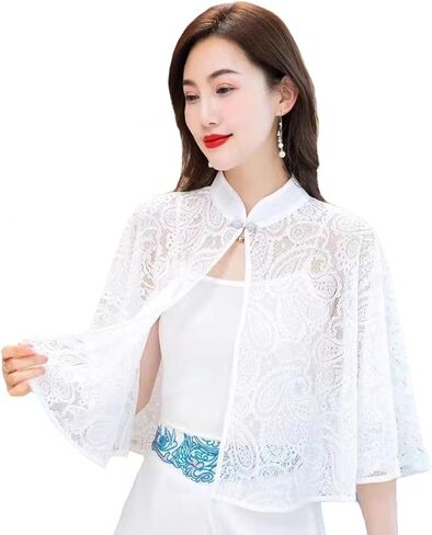 نساء زفاف الزفاف شالات التفاف الزفاف تجاهل الوقوف طوق كتف كارديجان تغطي in Kuwait