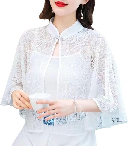 نساء زفاف الزفاف شالات التفاف الزفاف تجاهل الوقوف طوق كتف كارديجان تغطي in Kuwait