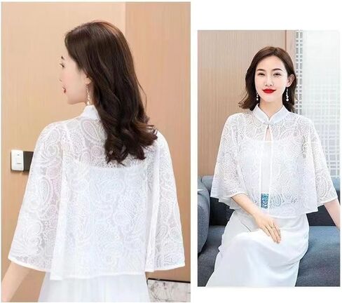 نساء زفاف الزفاف شالات التفاف الزفاف تجاهل الوقوف طوق كتف كارديجان تغطي in Kuwait