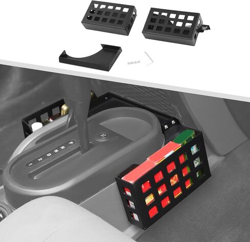 Jimen Metal Gear Tray for JK ، Upgrade 3PCS Center Center Console Box Box Organizer INTORIERISER INTROPATORIES متوافقة مع Jeep Wrangler JK & Unlimited 2007-2010 (Black Black) in Kuwait