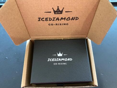 ICEDIAMOND 18K Creative Demon S Big Bling Iced Out Pendant & 14MM Edge CZ Diamond Cuban Chain Necklace, White Gold Plated Hip Hop Jewelry for Men in Saudi Arabia