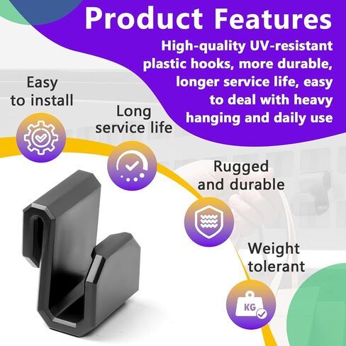 4 Packs Molle Board Hook for Tesla Cybertruck, Cyber Hook for Molle Panels and Vault Cargo Divider, Accessory for Trunk Bed Net and Divider Hooks in Kuwait