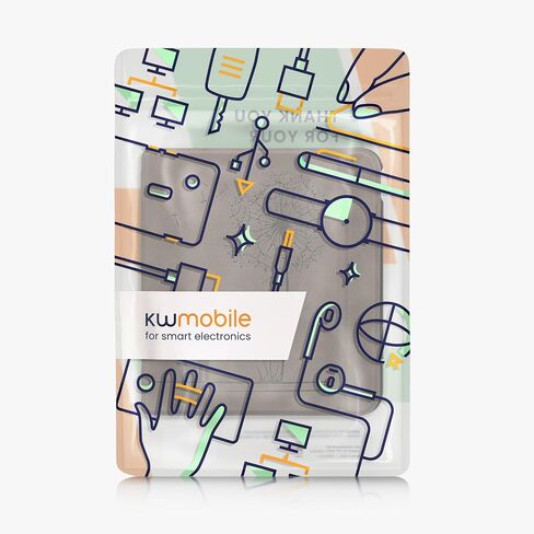 kwmobile Cover Compatible with Kobo Libra Colour Cover - eReader Case - Magnolias Grey in Saudi Arabia