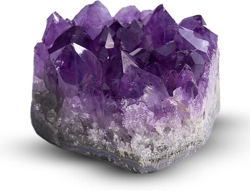 Amethyst Cluster for Meditation – Natural Crystals and Healing Stones – Healing Crystals for Energy Healing – Crystal Decor for Home – Spiritual Decor for Altar, Desk, or Sacred Space, 25-50 Grams in Kuwait