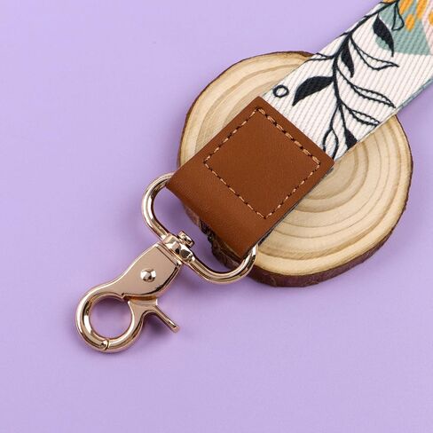 Purple Sun Leather Wrist Keychain – Cute Wristlet Lanyard Key Chain, Key Lanyard with Metal Clasp for Keys & Badge Holder, Occult Aesthetic Accessories for Women, Girls, Kids in Kuwait